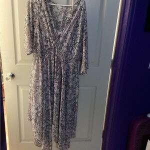 Elegant Floral Print Dress